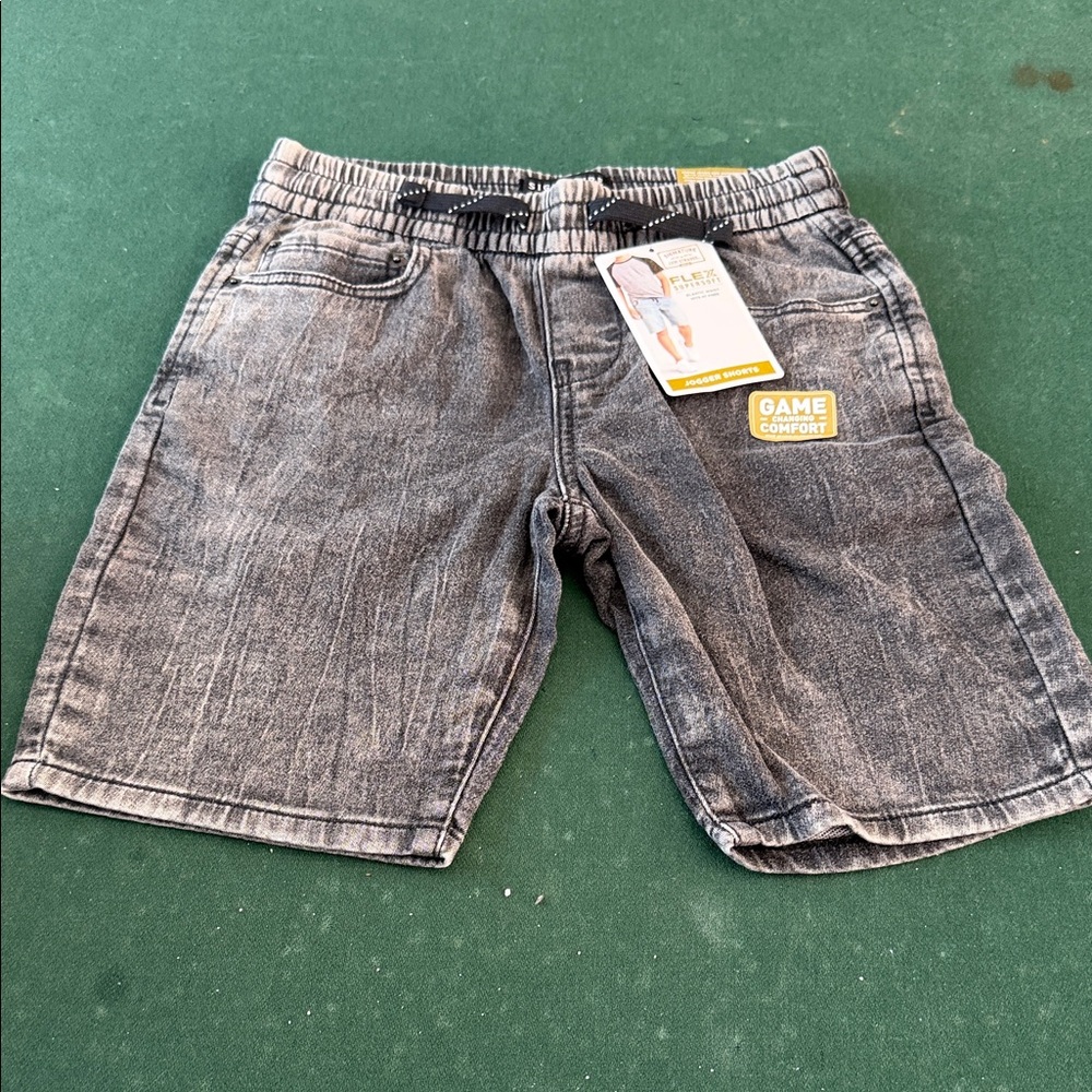 Signature‎ Kids Washed Black Denim Shorts
